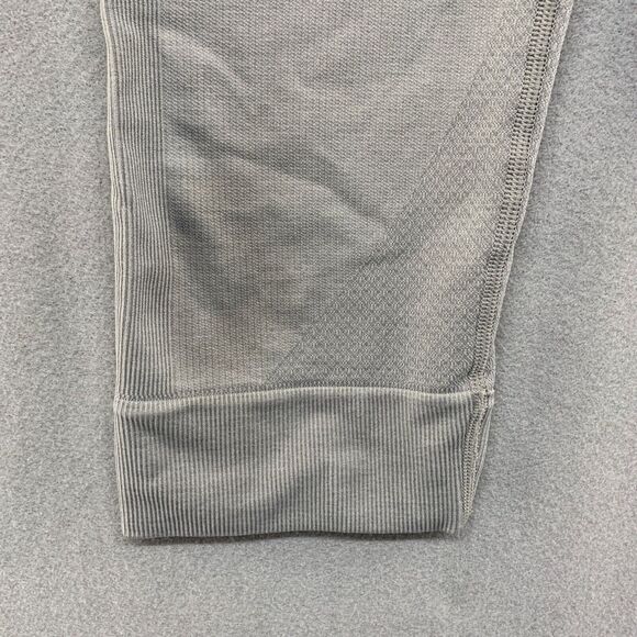 Lululemon Textured Capri Cropped Leggings Size 6 Gray Athleisure Yoga Run Lux - Picture 5 of 14